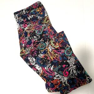 LuLaRoe Multicolor Abstract Leggings